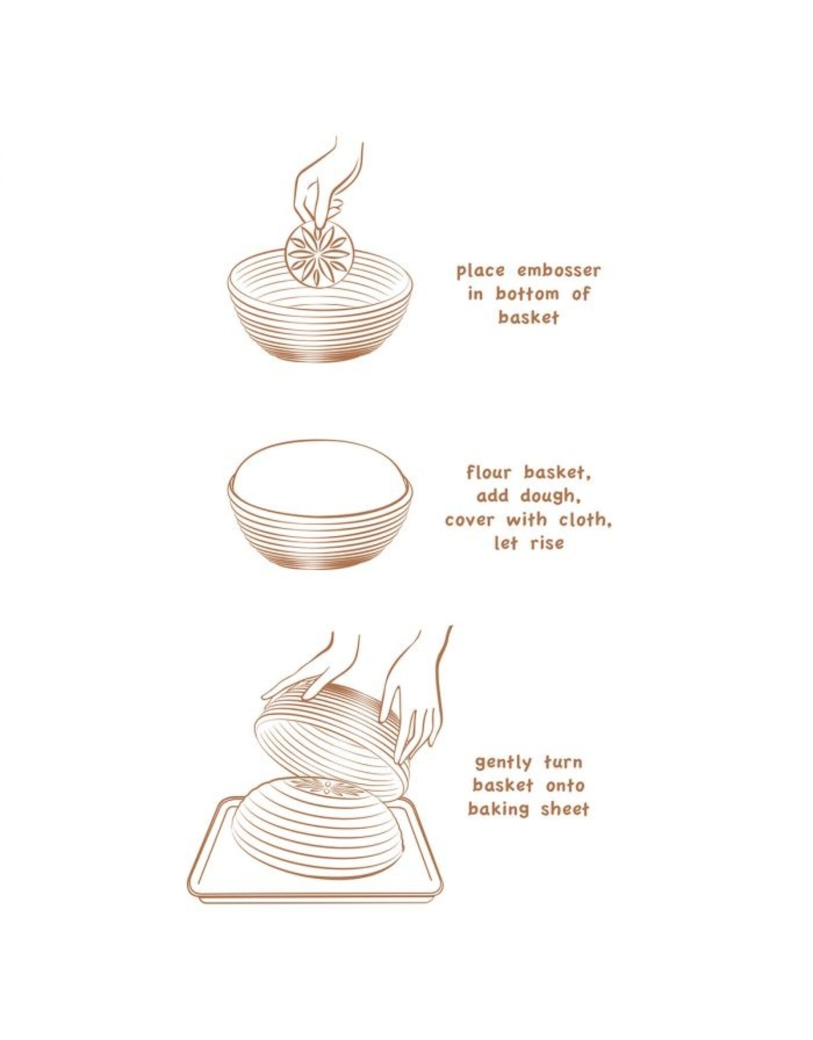 Bread Proofing Basket with Embosser