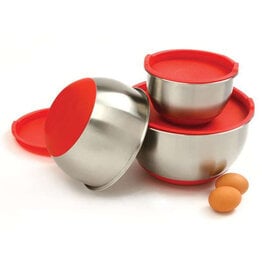 Stainless Steel Bowl Set of 3 With Lids