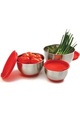 Stainless Steel Bowl Set of 3 With Lids