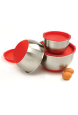 Stainless Steel Bowl Set of 3 With Lids