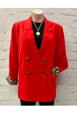 Harmony Blazer w/Leopard Detail