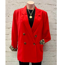 Harmony Blazer w/Leopard Detail