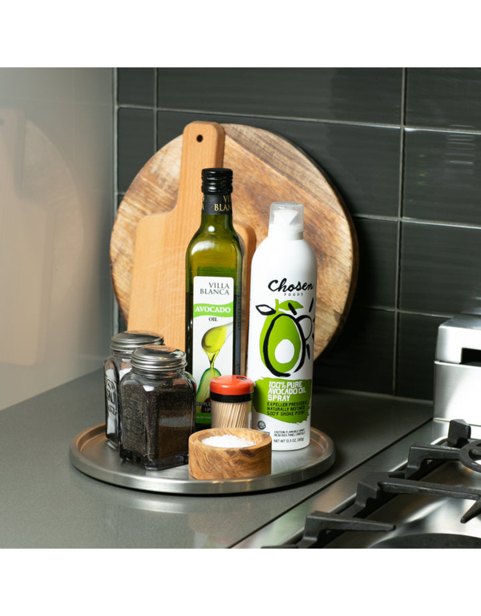 RSVP International Stainless Steel Turntable Lazy Susan Single