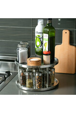 RSVP International 2 Tier Stainless Steel Turntable Lazy Susan