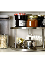 RSVP International 2 Tier Stainless Steel Turntable Lazy Susan