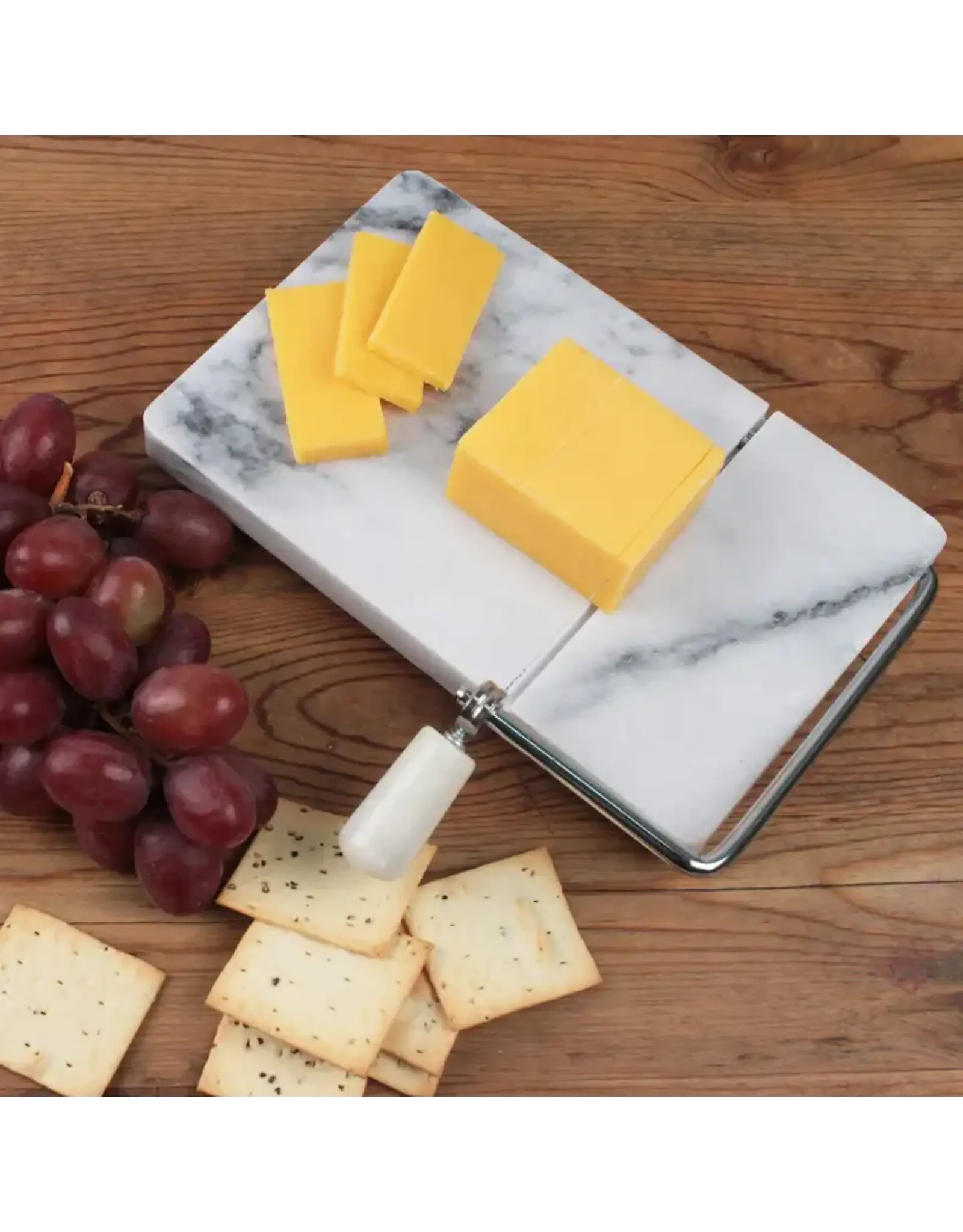 RSVP International White Marble Cheese Slicer