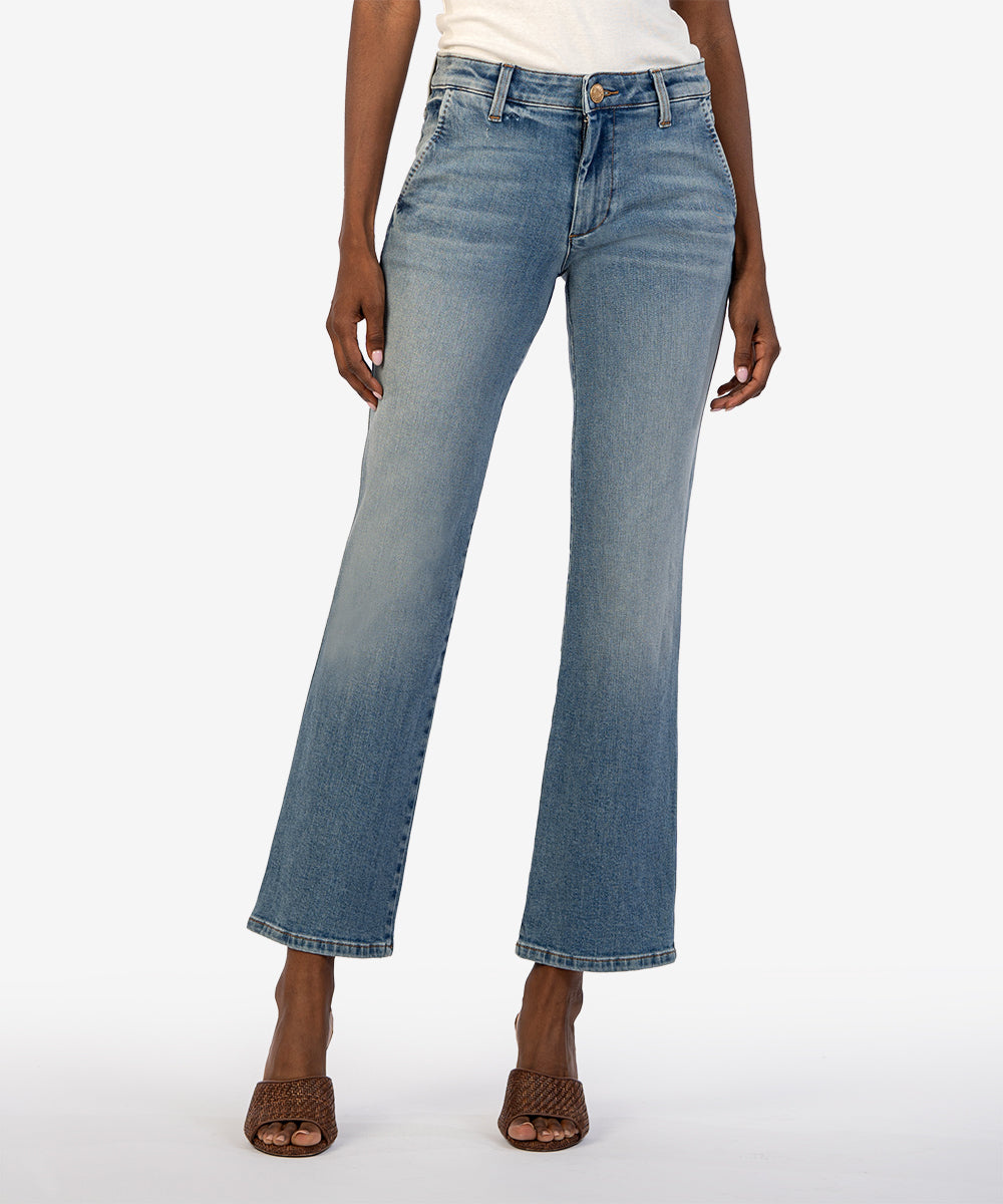 Kut Jeans  New Kelsey High Rise Fab Ab Ankle Flare Jeans