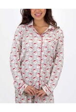 Cheerful Santa Sleep Shirt and Pant Set