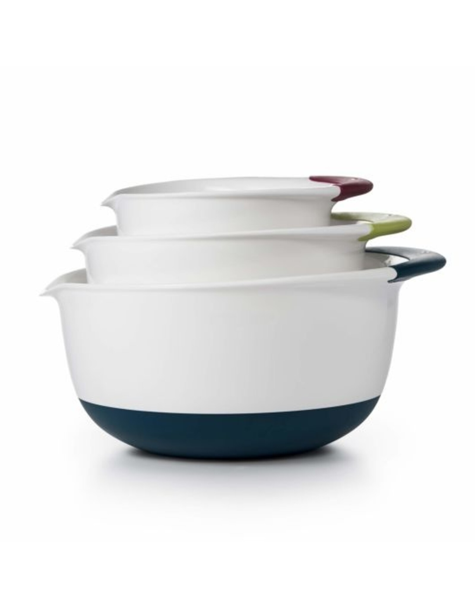 OXO OXO 3-Piece Mixing Bowl Set with Navy/Green/Eggplant Handles