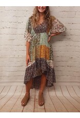 Toyah Sheer Smocked Midi Dress