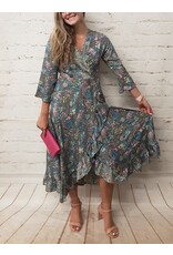 Sky Wrap Maxi Dress