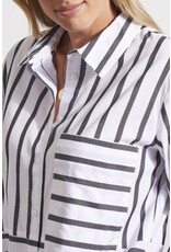 Tribal Tribal Striped Cotton Button-Up Shirt