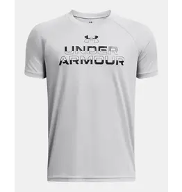 Under Armour Boys Under Armour Tech Split Wordmark Short Sleeve