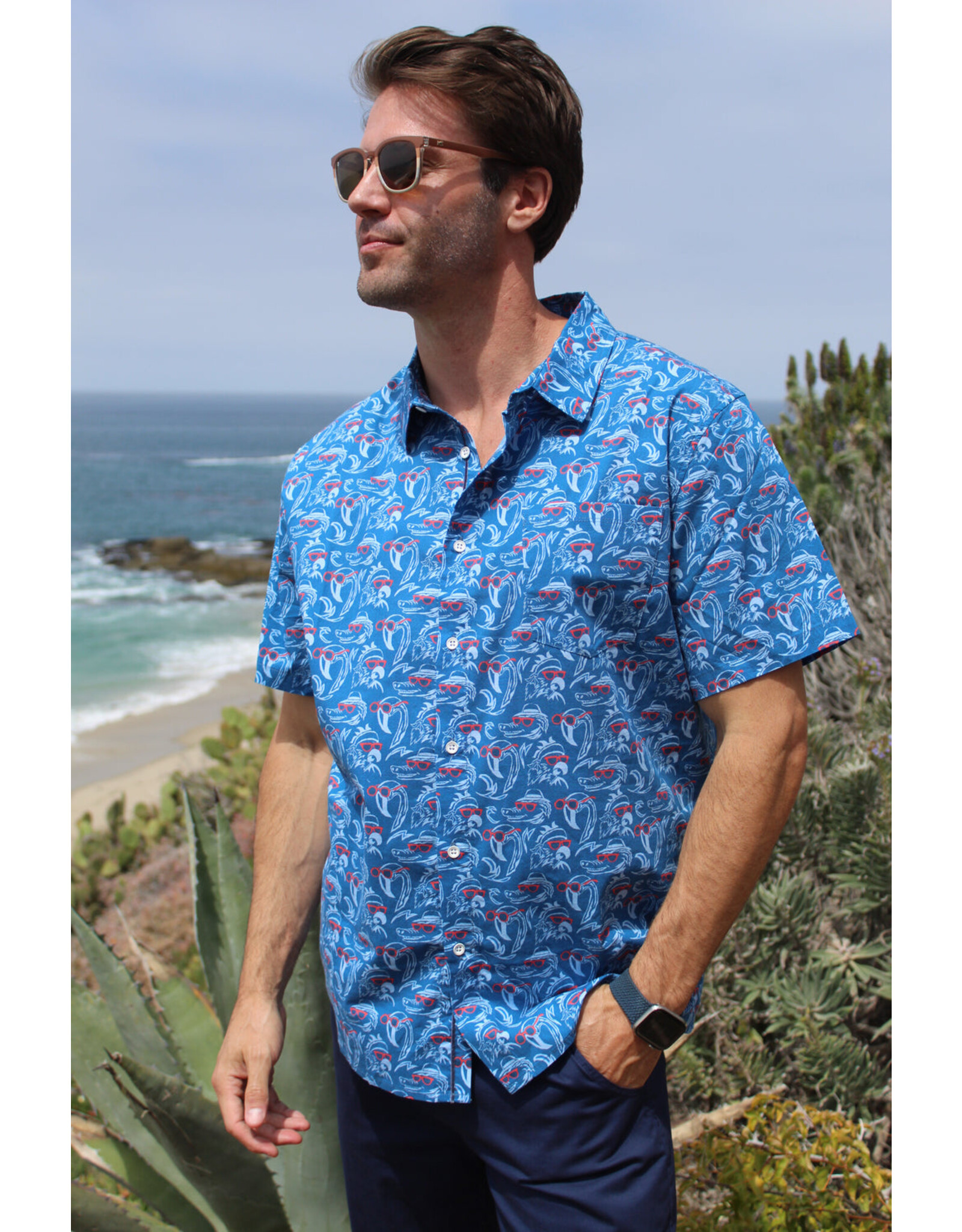 Henri Costa Short Sleeve Shady Characters Shirt