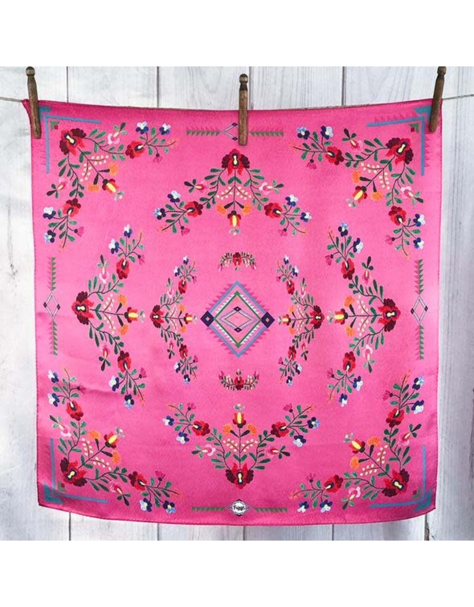 Fringe Scarves Fiesta Shorty Hot Pink Scarf