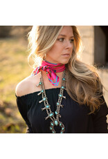 Fringe Scarves Fiesta Shorty Hot Pink Scarf