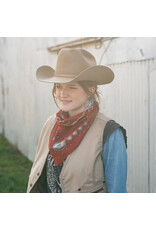 Fringe Scarves Fringe Howdy Bandana Red Fringe Scarves Fringe Howdy Bandana Red