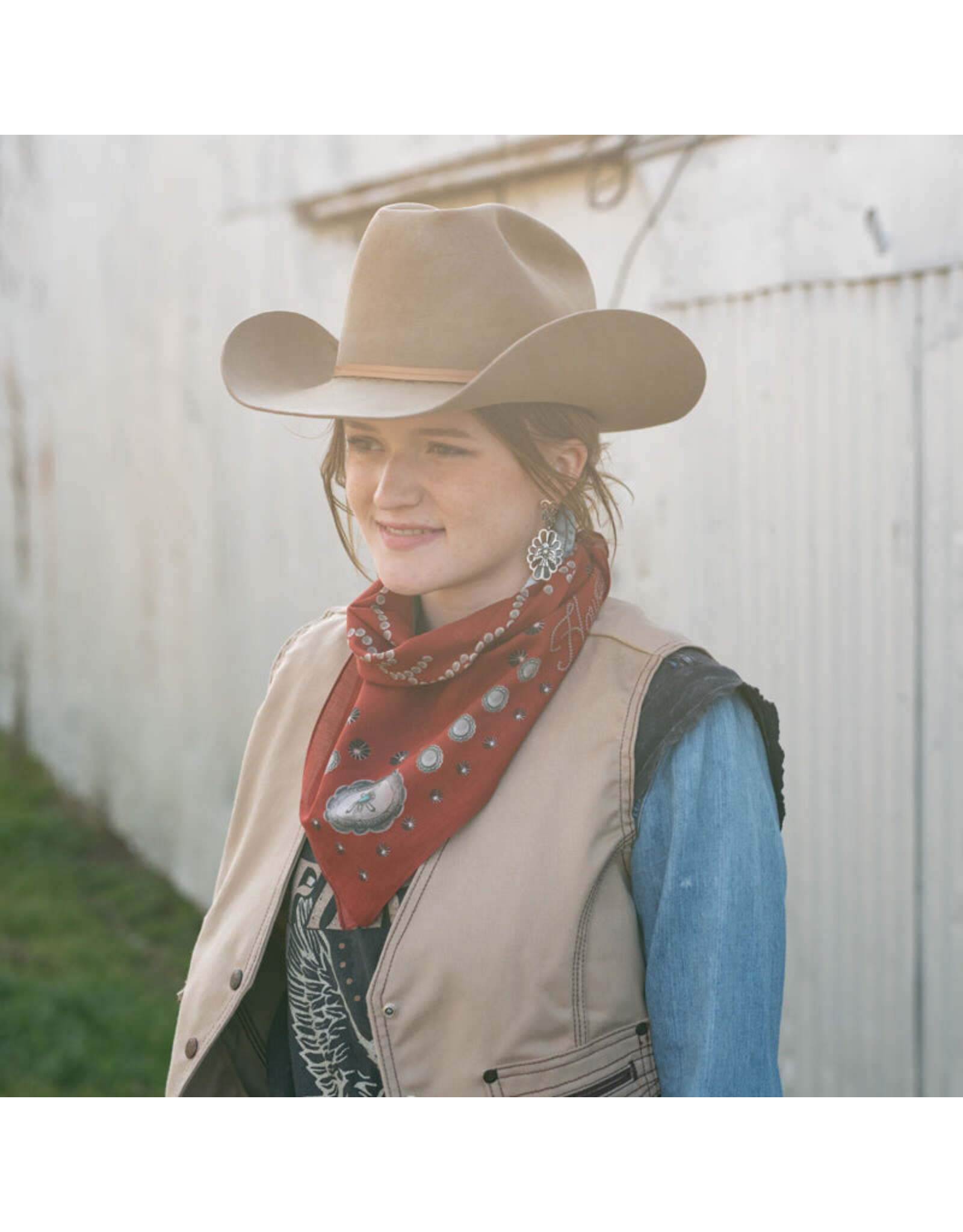 Fringe Howdy Bandana Red