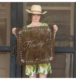 Fringe Scarves Fringe Howdy Bandana Brown