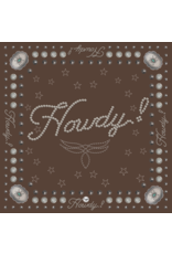 Fringe Scarves Fringe Howdy Bandana Brown Fringe Scarves Fringe Howdy Bandana Brown