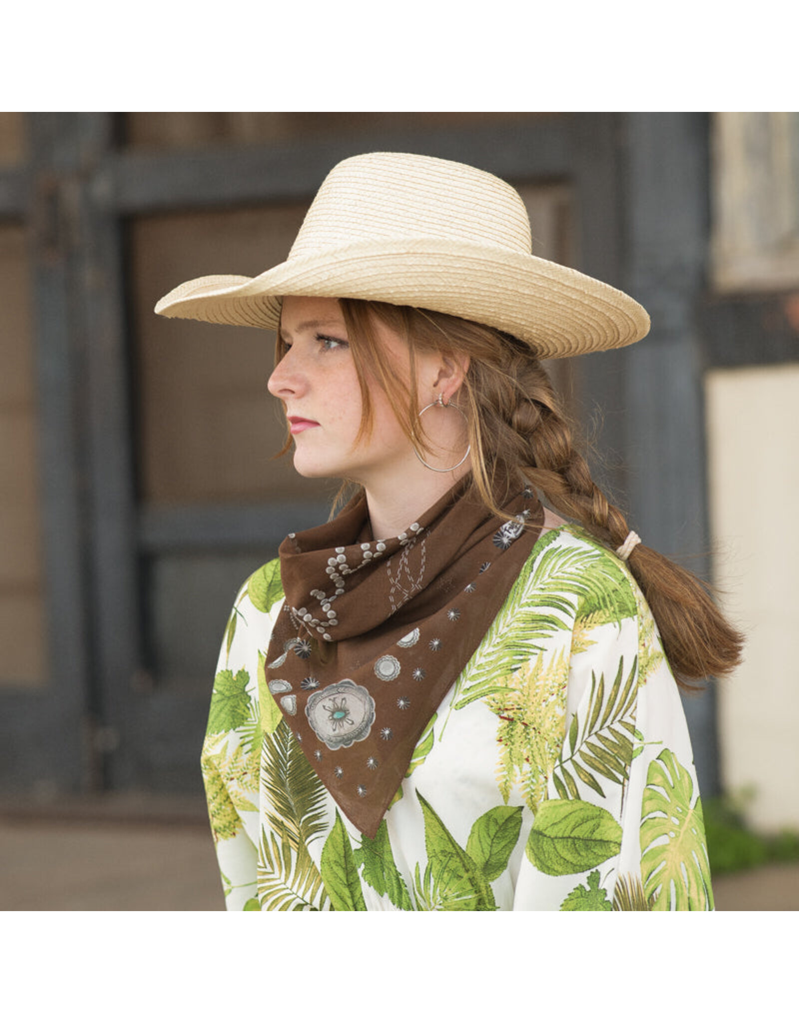 Fringe Howdy Bandana Brown