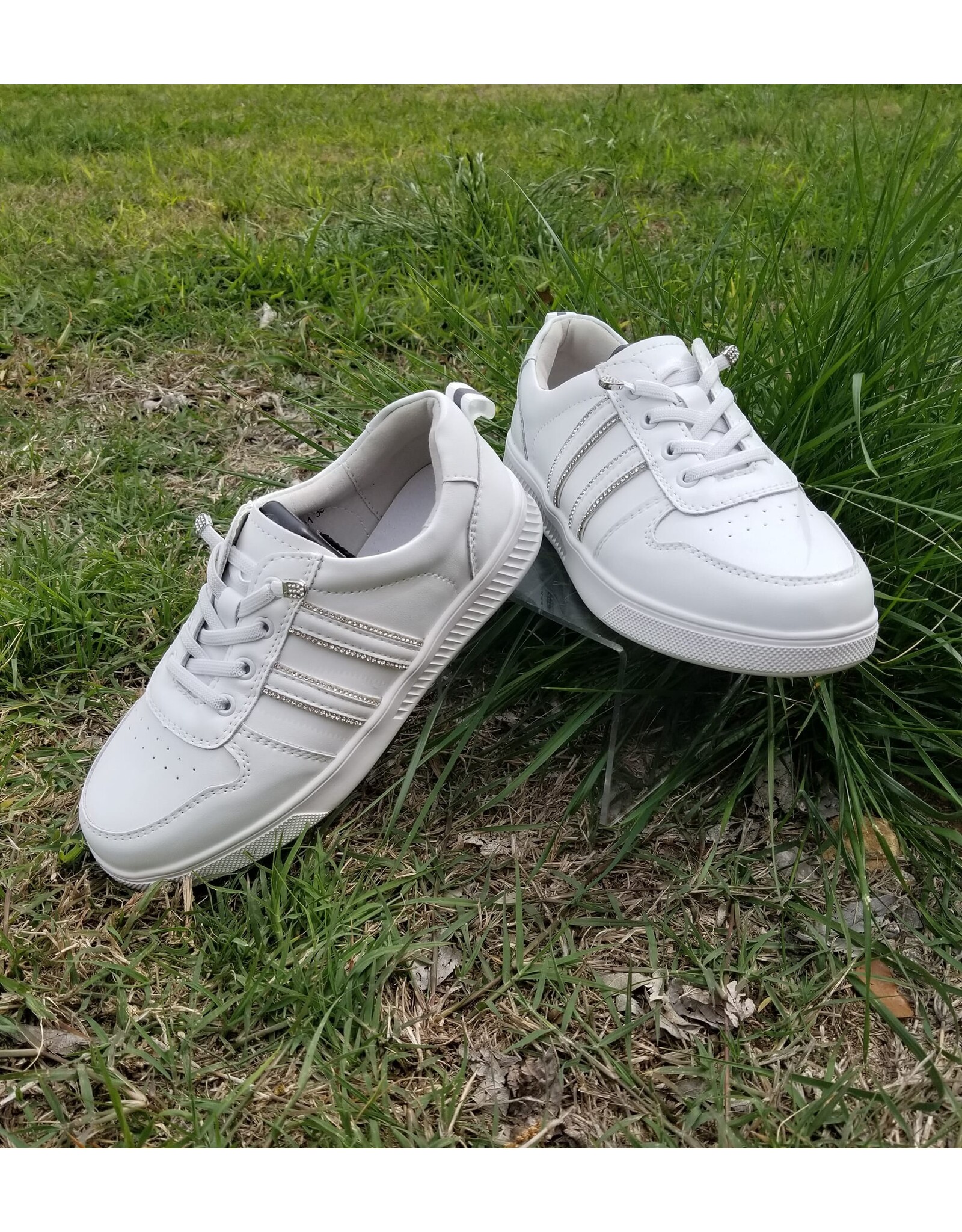 Laura Leather Bling Sneaker