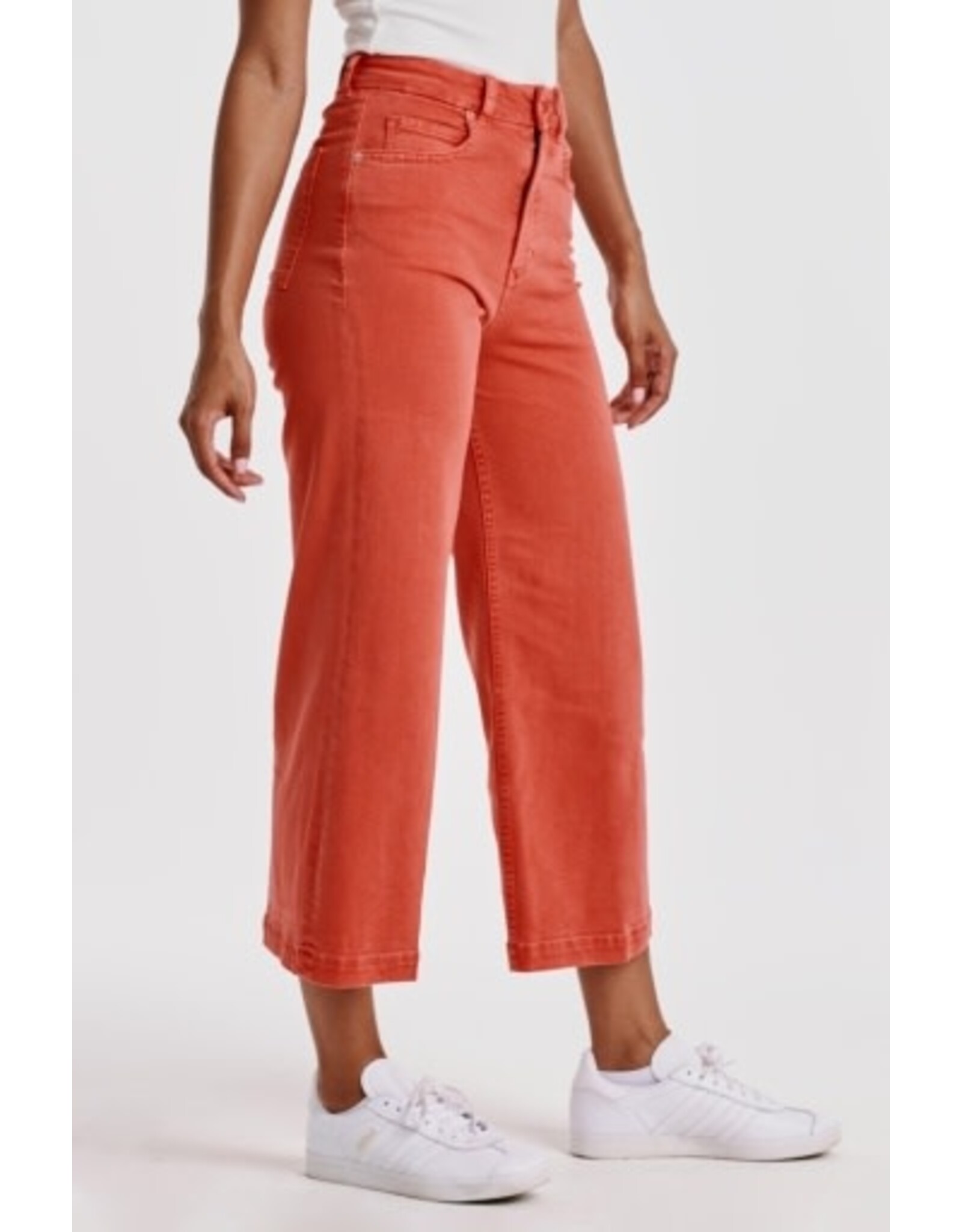 Dear John Denim Dear John Audrey High Rise Cropped  Wide Leg Colored Jeans