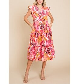 Anuki Tropical Print Dress
