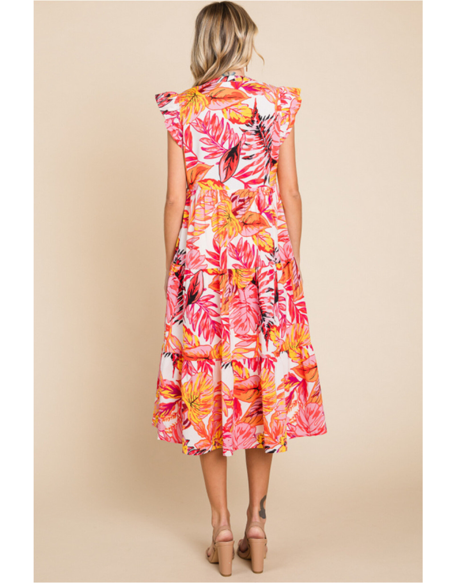 Anuki Tropical Print Dress