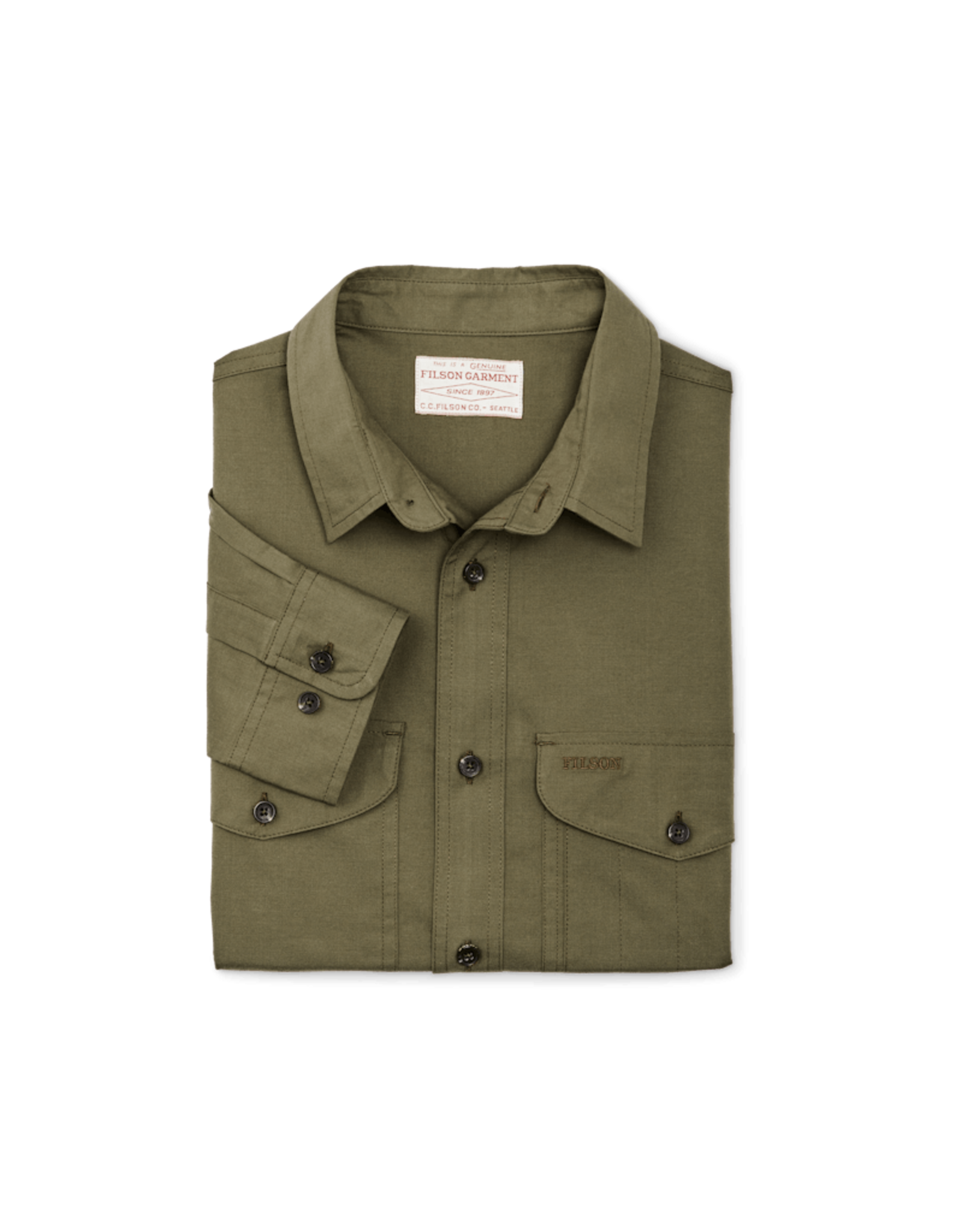 Filson Twin Lakes Sport Shirt Dark Olive