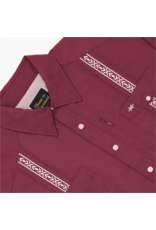 Guayabera Libre Maroon Short Sleeve Shirt