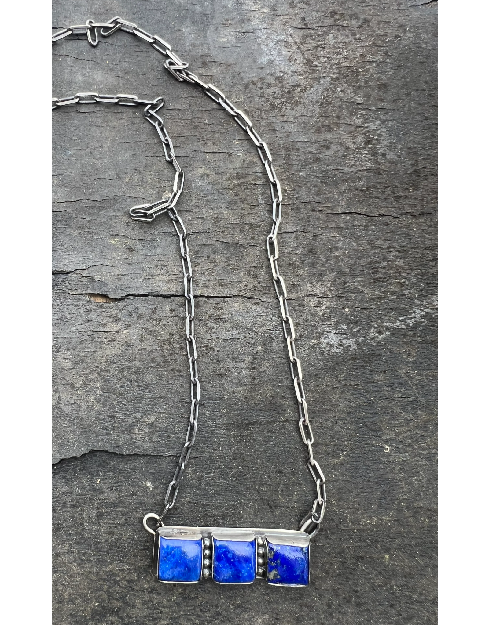 Horse Money Turquoise Michele Lapis 18" Necklace