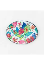 Tobacco Leaf "Enamel" Oval Platter Melamine  17"