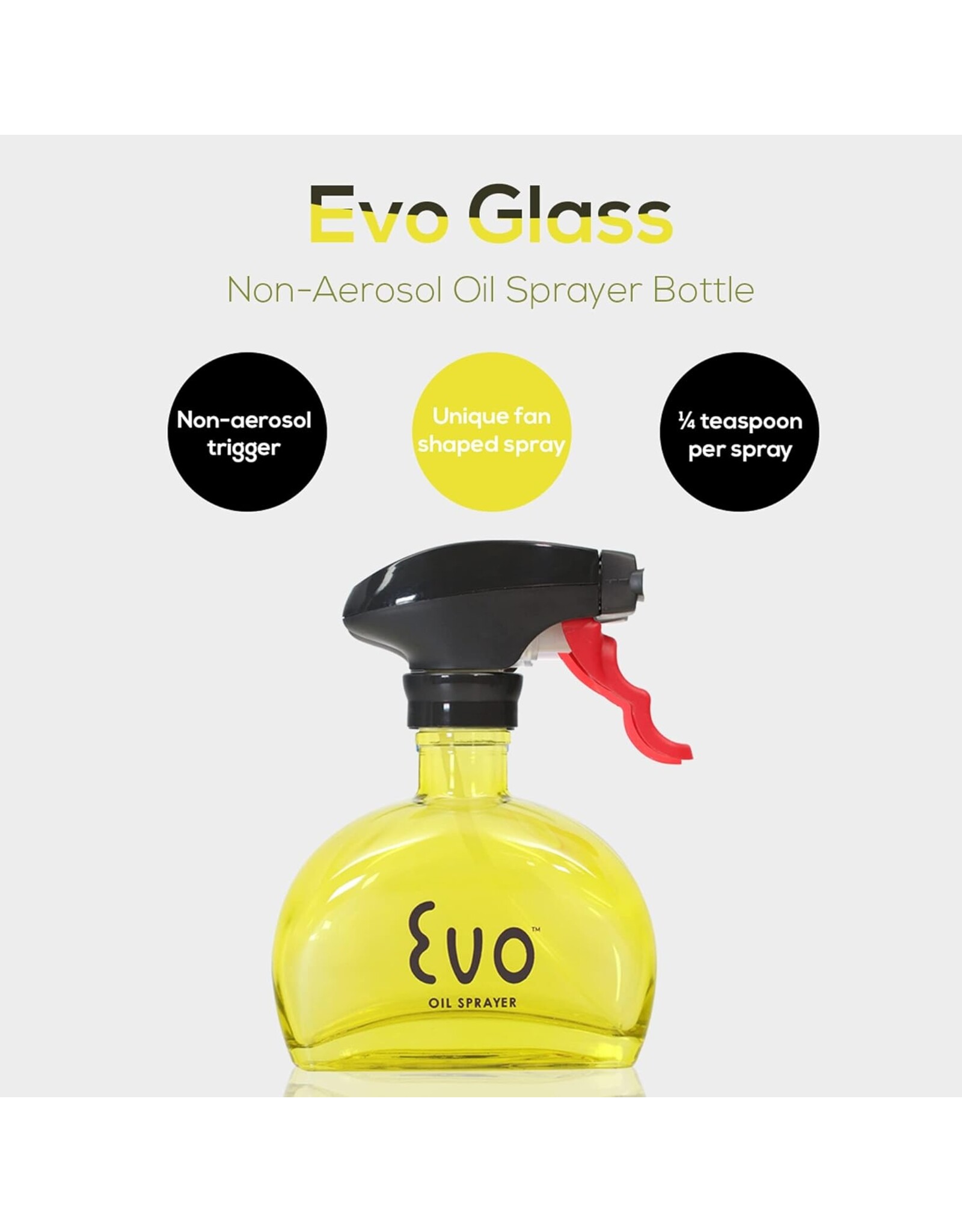 EVO Oil Sprayer Glass Yellow 6 oz