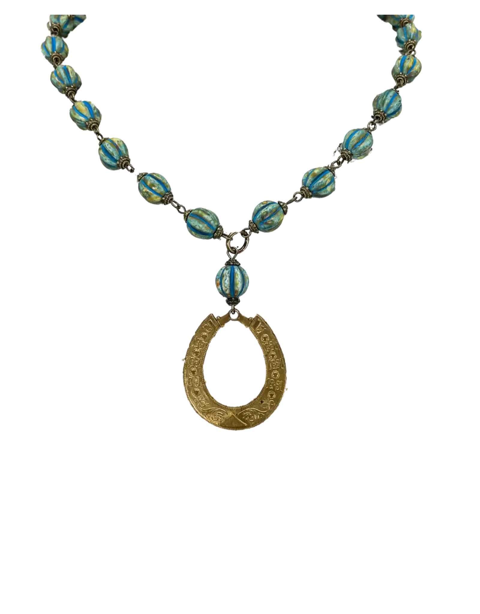 Erin Knight Designs Vintage Horseshoe & Handmade Necklace