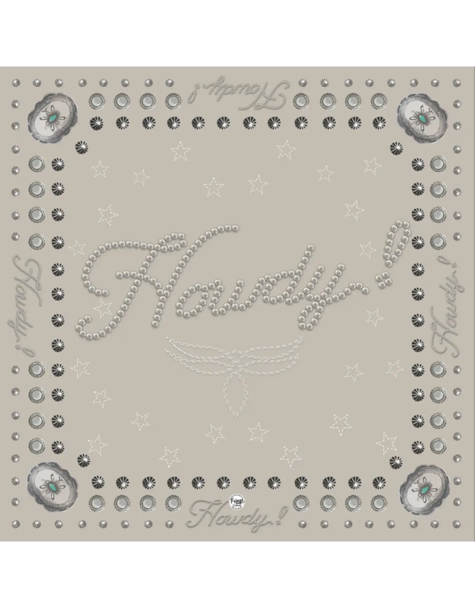 Fringe Scarves Fringe Howdy Bandana Bone
