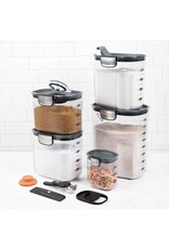 Progressive ProKeeper+ 9 Piece Clear Plastic Airtight Storage Container Canister Set with Magnetic Accessories