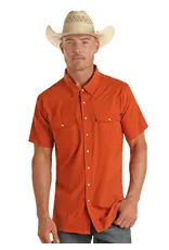Rock & Roll Denim TEK Short Sleeve Solid Ripstop Snap