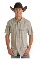 Rock & Roll Denim TEK Short Sleeve Solid Ripstop Snap