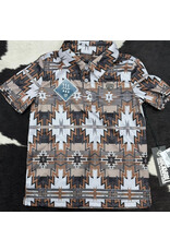 Rock & Roll Denim Boys Printed Aztec Polo