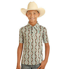 Rock & Roll Denim Rock & Roll Denim Boys Aztec Polo Shirt