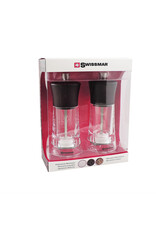 SwissMar Torre Mill Set Acrylic with Dark Wood Top 6"