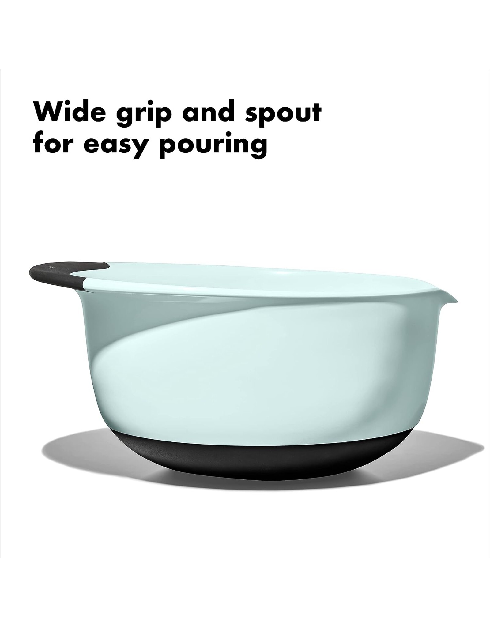 OXO OXO 3-Piece Mixing Bowl Set - Cadet Blue, Tower Grey, Jade