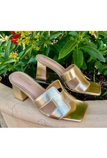 Gillian Gold Metallic Dress Sandal