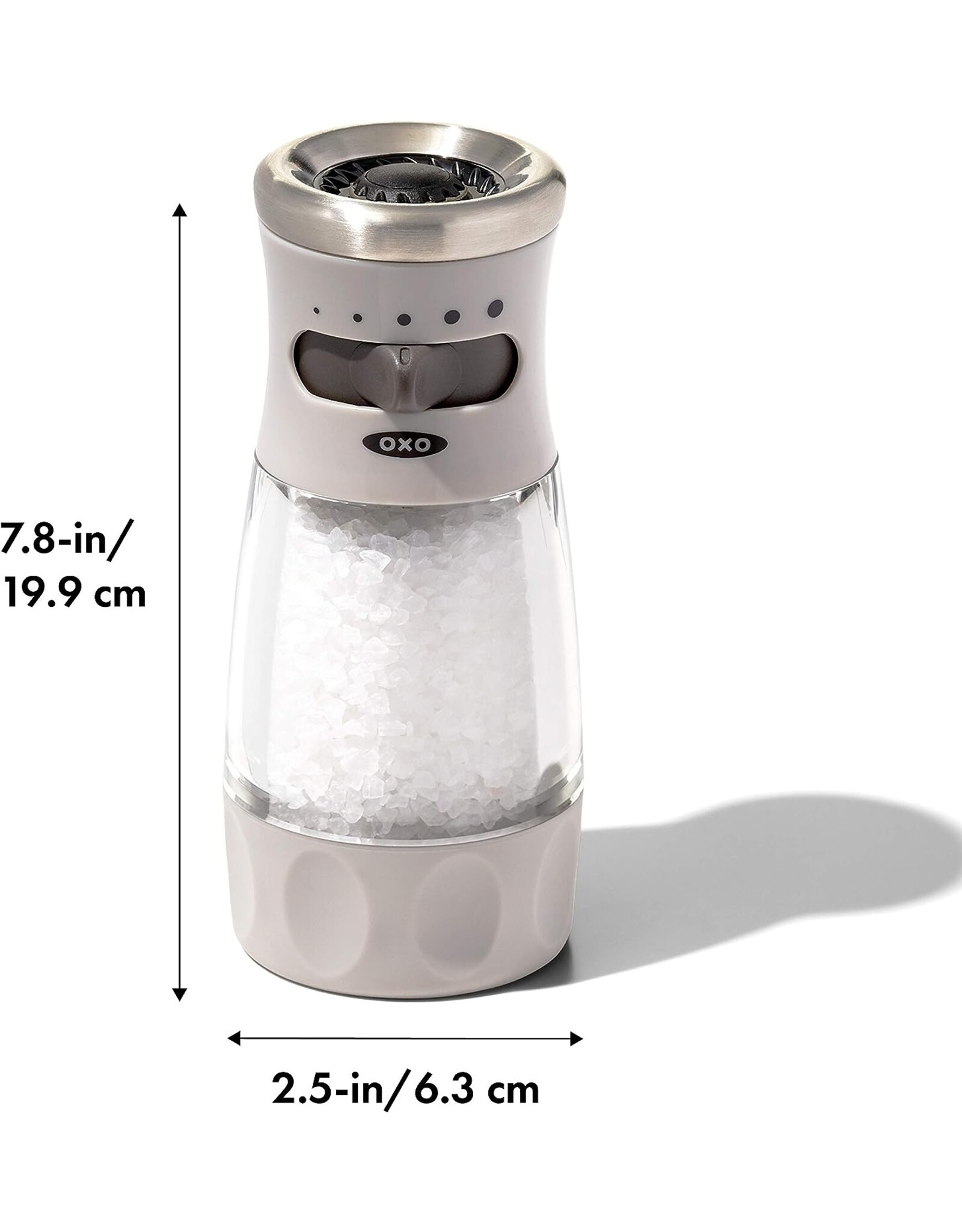 OXO OXO Contoured Mess Free Salt Grinder-Gray