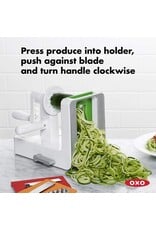 OXO OXO Good Grips 3-Blade Tabletop Spiralizer with StrongHold Suction, White