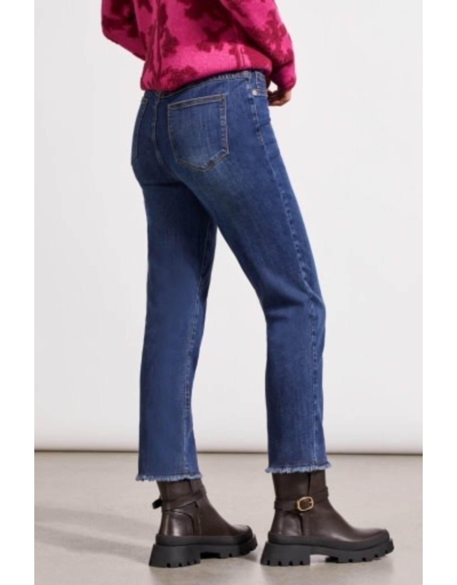 Tribal Tribal Audrey Pull-On Straight Crop Pant