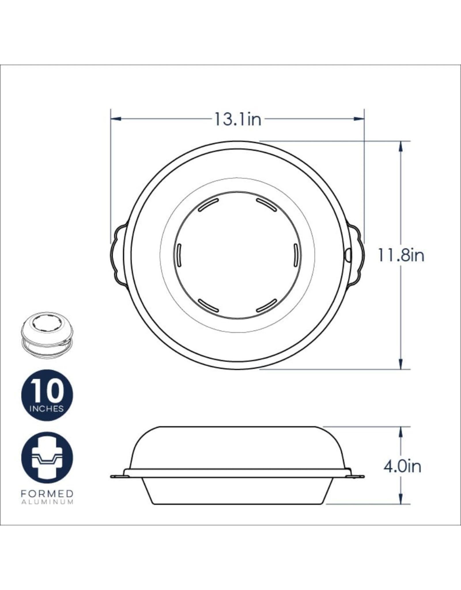Nordic Ware Nordic Ware Pie Pan with High Domed Lid