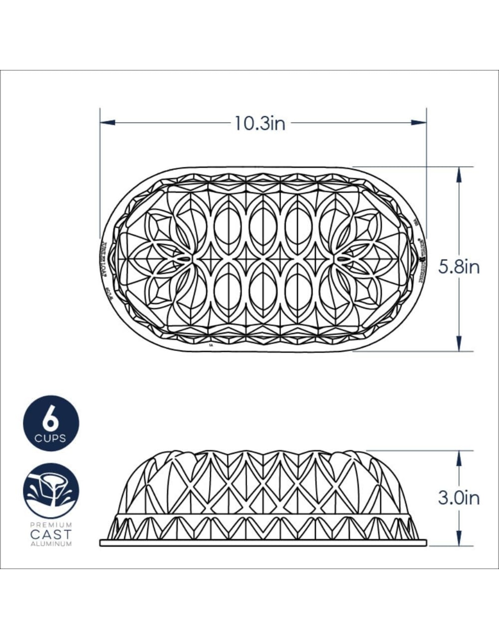 Nordic Ware Nordic Ware Jubilee Loaf Pan