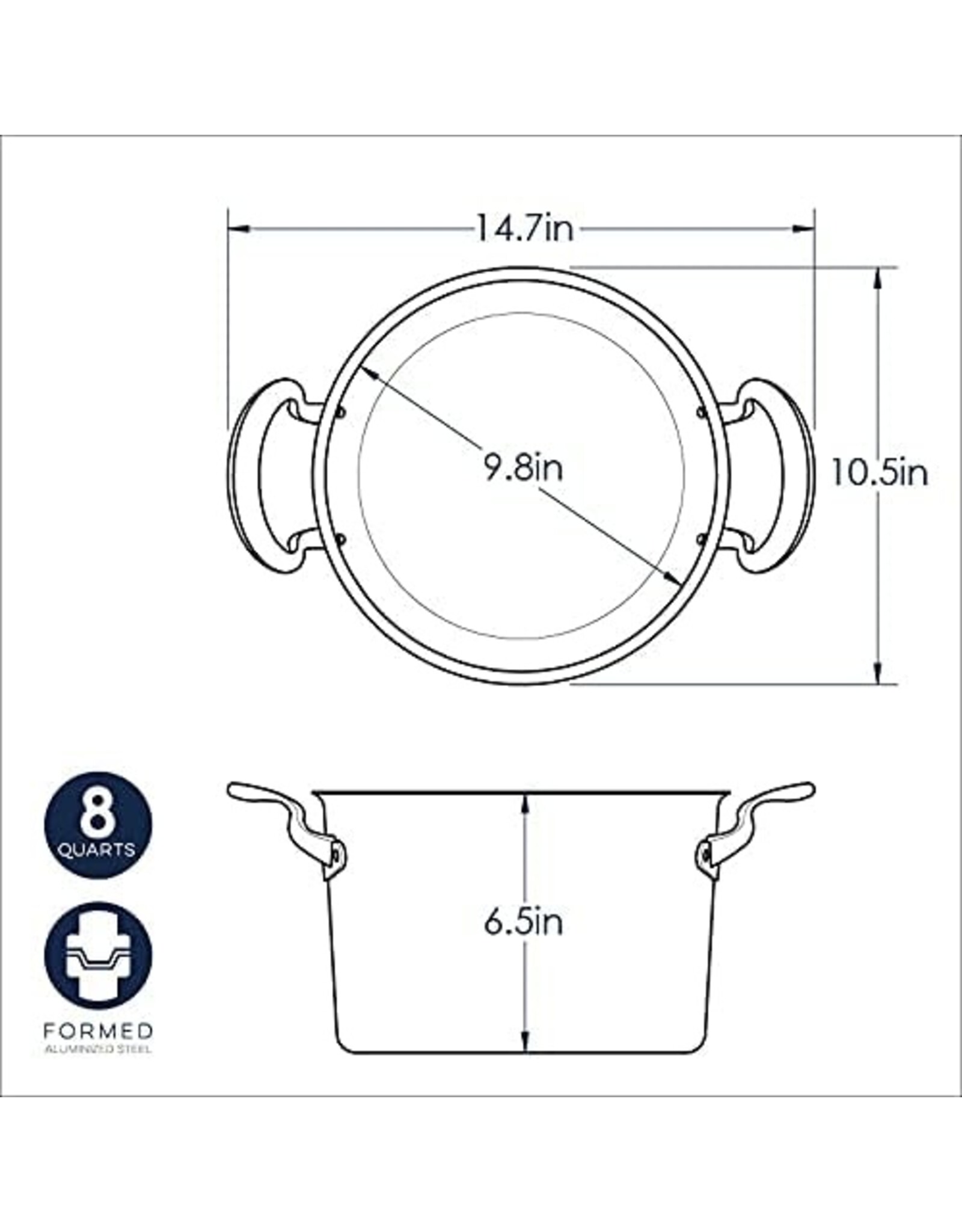 Nordic Ware Nordic Ware 8-Quart Stock Pot